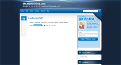 Desktop Screenshot of iramastermind.com